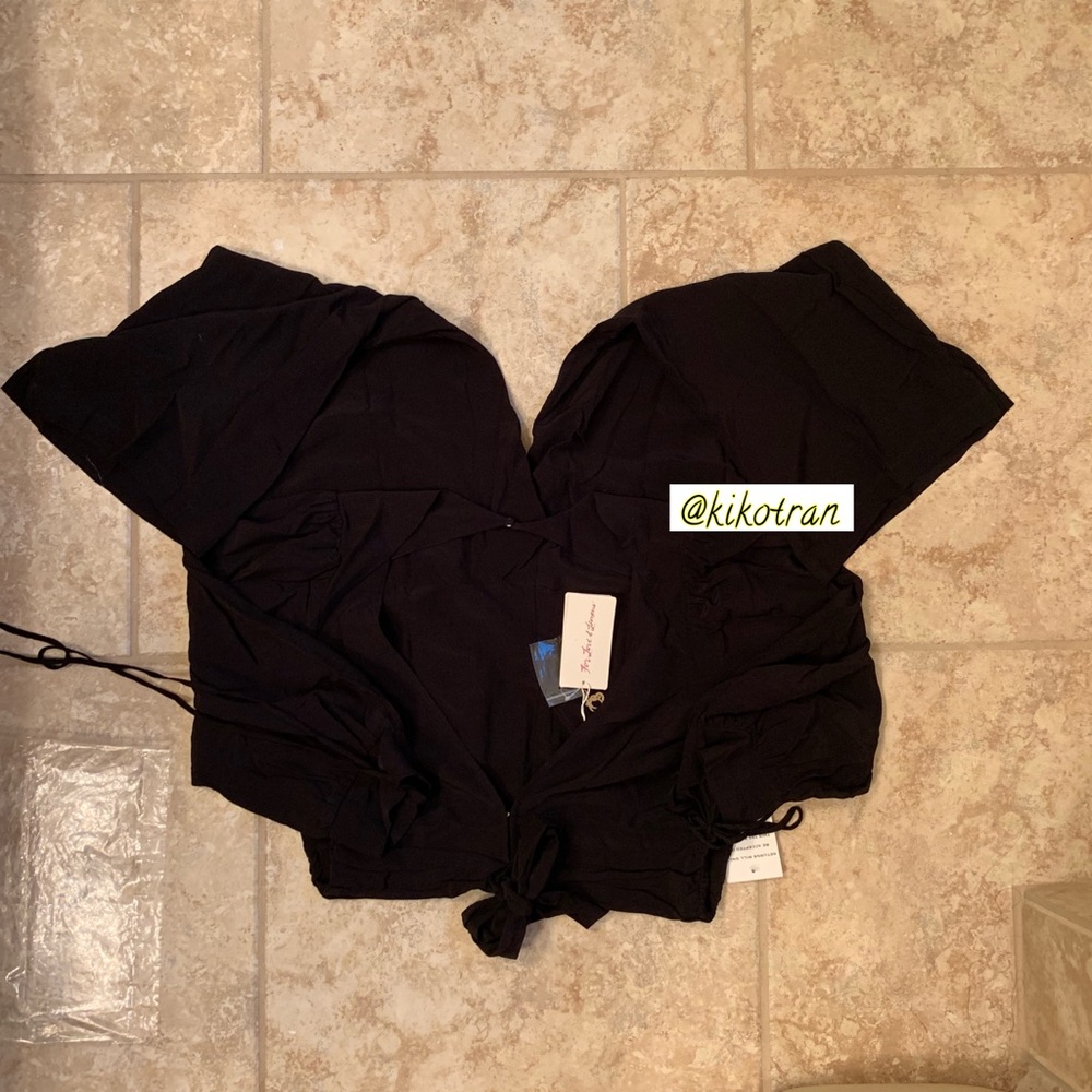 For love & lemons Black Georgi jumpsuit S - Picture 2 of 8